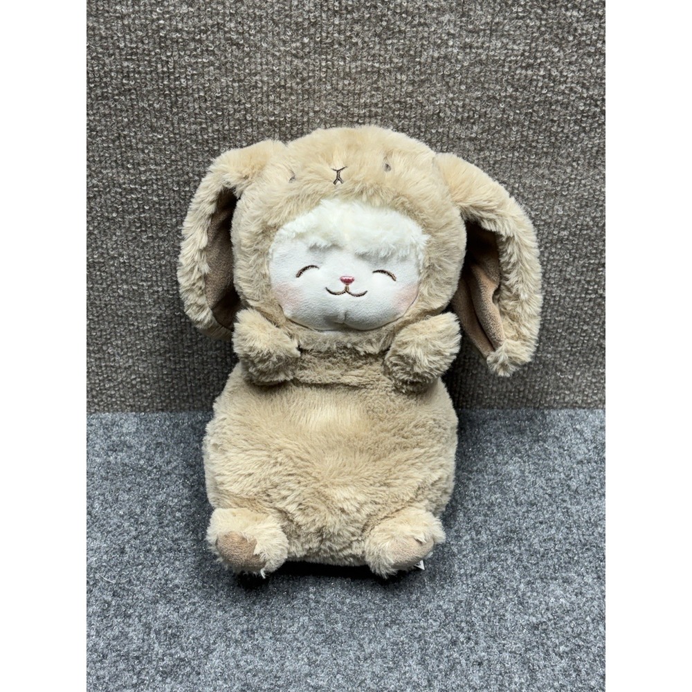 Miniso Lamb Baa Bunny Plush Brown 10" Sheep Stuffie Plushie Lovey Rabbit